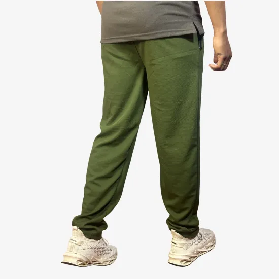 Men's Olive Green Premium Track Pants | Sports & Casual Wear